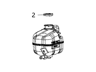Mopar 68105172AA Bottle Pressurized Coolant