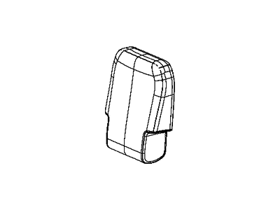 Mopar 6EC82PD2AA Cover Rear Center Seat Back 6EC82PD2AA Mopar Cover Rear Center Seat Back Illustration 1 of 1