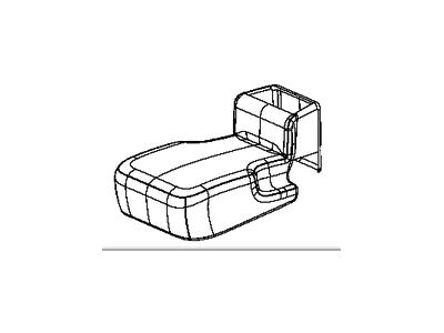 Mopar 6EC63PD2AA Cover Rear Center Seat Cushion 6EC63PD2AA Mopar Cover Rear Center Seat Cushion Illustration 1 of 1
