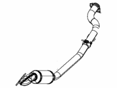 Jeep 68410803AB PIPE AND CONVERTER Exhaust To Manifold