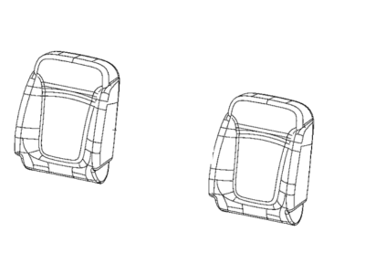 Jeep 6XU81U00AA COVER Front Seat Back