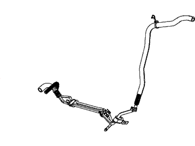 Jeep 5154409AG HOSE Power Steering Gear to Reservoir