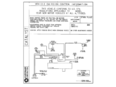 Dodge 4763935 Emission Label