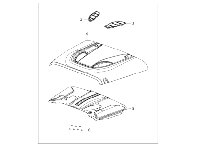 Jeep 82213656AC HOOD KIT Vehicle