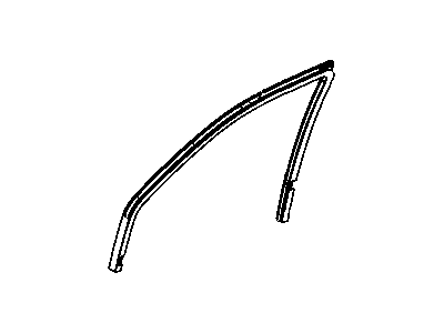 Jeep 55394053AD SEAL Front Door Glass