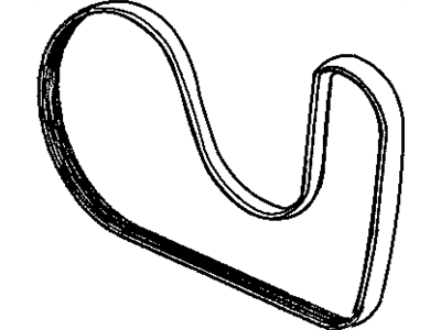 Mopar 4668241AD Belt Alternator Drive 4668241AD Mopar Belt Alternator Drive Illustration 1 of 1