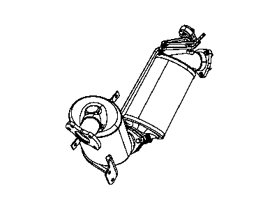 Jeep 68024805AB FILTER ASSY DIESEL PARTICULATE