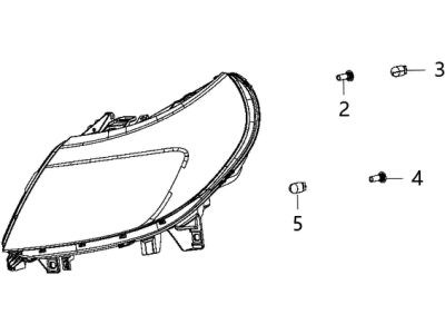 Ram 68154588AF HEADLAMP