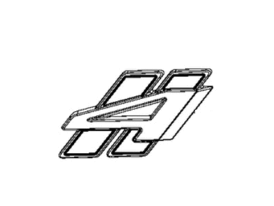 Dodge 68366244AA NAMEPLATE Liftgate Rhombi