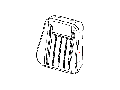Mopar 1HL231DDAA Cover Seat Back 1HL231DDAA Mopar Cover Seat Back Illustration 1 of 1