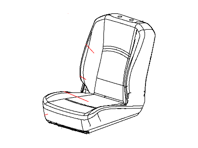 Ram 5LD56JERAA COVER Front Seat Cushion