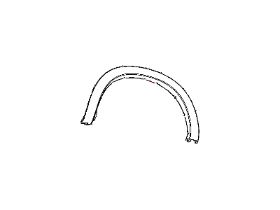 Ram 1FV95RXFAE MOLDING Wheel Opening Flare Rear