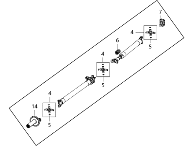 2017 Ram 2500 Drive Shaft - 68235626AD