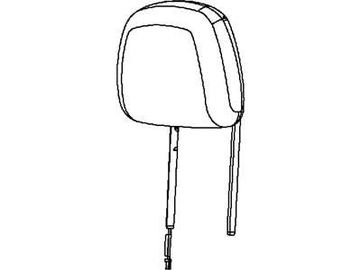 Dodge 1WW54DX9AA HEADREST Front