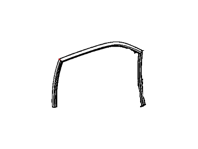 Dodge 68040039AC RUN Front Door Glass