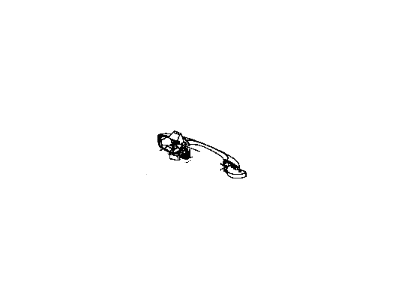 Mopar XU80EGJAE Handle Exterior Door XU80EGJAE Mopar Handle Exterior Door Illustration 1 of 1