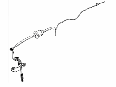 Dodge 68066472AH CABLE Automatic Transmission Manual Park Release