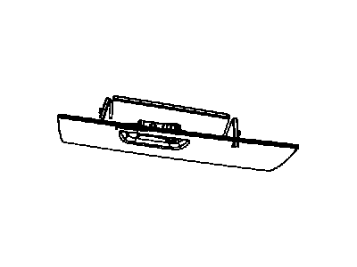 Mopar 1JF251DSAA Glove Box Instrument Panel Includes Right Side A/C Outlet 1JF251DSAA Mopar Glove Box Instrument Panel Includes Right Side A/C Outlet Illustration 1 of 1