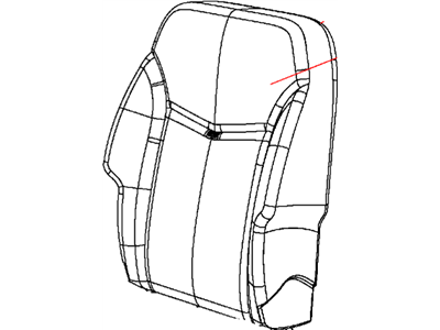 Mopar 5MY20DX9AA Cover Front Seat Back 5MY20DX9AA Mopar Cover Front Seat Back Illustration 1 of 1