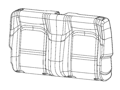 Mopar 7DZ56BDQAB Cover Rear Seat Back