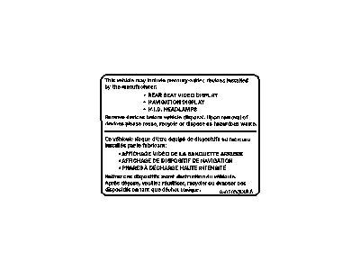 Dodge 5020527AB LABEL Mercury Warning