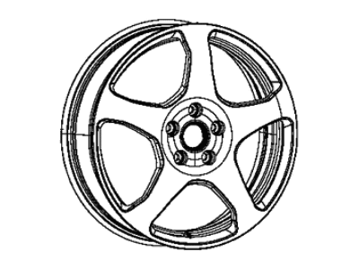 Mopar 68249413AB Wheel Spare Aluminum, Compact