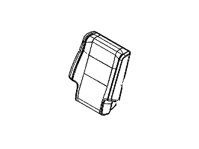 Mopar 6MW16LS5AA Cover Rear Seat Back Right 6MW16LS5AA Mopar Cover Rear Seat Back Right Illustration 1 of 1