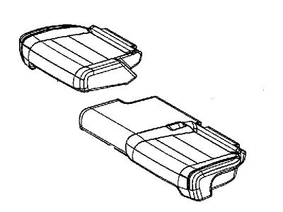 Jeep 6MW17LS5AA COVER Rear Seat Cushion