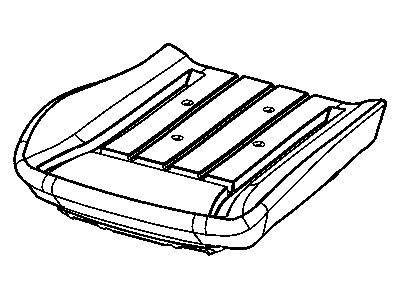 Mopar 1CD491DPAA Cover Front Seat Cushion 1CD491DPAA Mopar Cover Front Seat Cushion Illustration 1 of 1