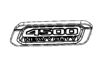 Mopar 68362222AB Bezel Hood 4500 Heavy Duty