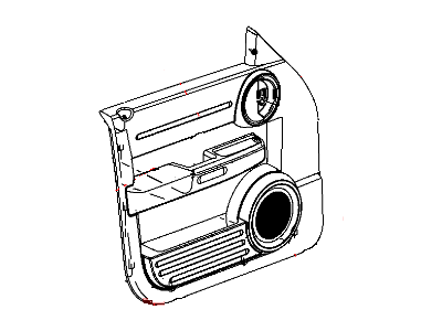 Mopar 1NH581K7AA Panel Front Door Trim