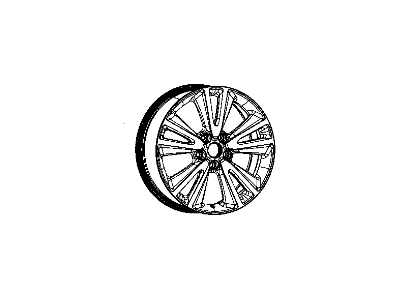 Jeep 1SZ68DD5AB WHEEL Aluminum