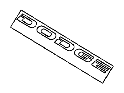 Dodge MR787282 Nameplate