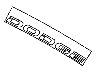Dodge MR787279 Nameplate