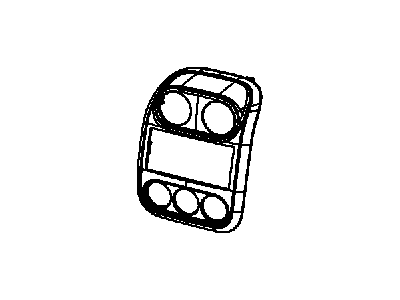 Mopar 1JM491DVAB Bezel Instrument Panel Center 1JM491DVAB Mopar Bezel Instrument Panel Center Illustration 1 of 1