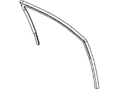Mopar 5074215AC Weatherstrip Front Door Glass Running