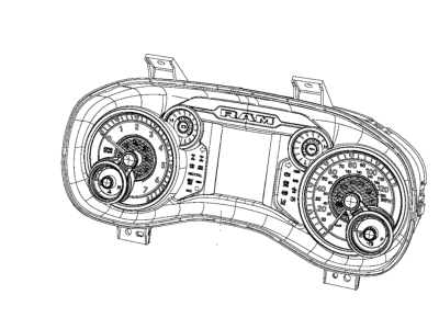 Ram 68434838AD CLUSTER Instrument Panel