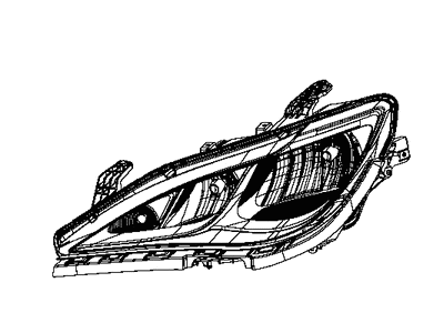 Chrysler 68370846AB HEADLAMP