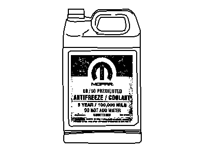 Jeep 68051212AA ANTIFREEZE Coolant Gallon Standard  MS-9769