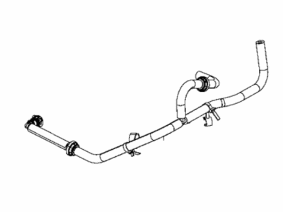 Mopar 4581996AC Hose Brake Booster Vacuum Mopar 4581996AC Hose Brake Booster Vacuum