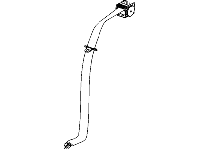 Dodge WU66BD1AC SEAT BELT Rear Outer