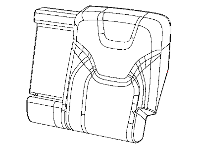 Mopar 5RA57DX9AC Cover Rear Seat Back Left