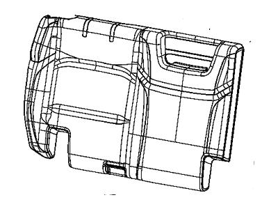 Mopar 6PT80NR3AD Cover Rear Seat Back Right 6PT80NR3AD Mopar Cover Rear Seat Back Right Illustration 1 of 1
