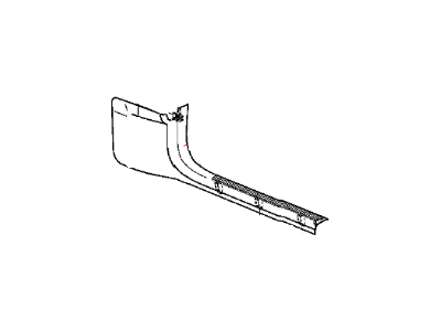 Mopar 1KL46DX9AB Panel Cowl Side Trim 1KL46DX9AB Mopar Panel Cowl Side Trim Illustration 1 of 1