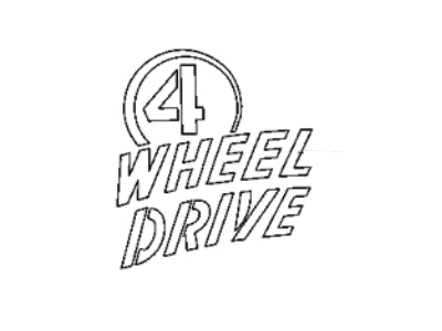 Jeep 6ZX68RXFAA DECAL Tailgate 4 Wheel Drive