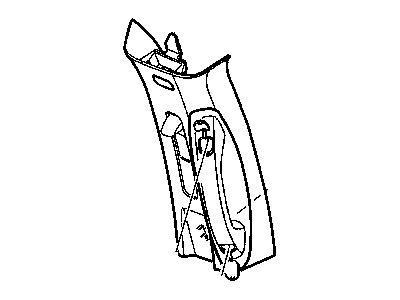 Mopar 5JF78BDXAC Panel B Pillar Upper Trim
