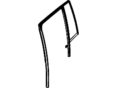 Jeep 5074660AH WEATHERSTRIP Door Glass Run with Glass Rear Door