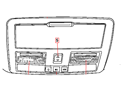 Chrysler 1RC69HL1AE CONSOLE Overhead