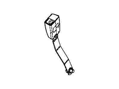 Mopar 1JB451DKAA Seat Belt Buckle Half