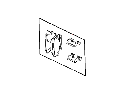 Dodge 68245118AA PAD KIT Rear Disc Brake